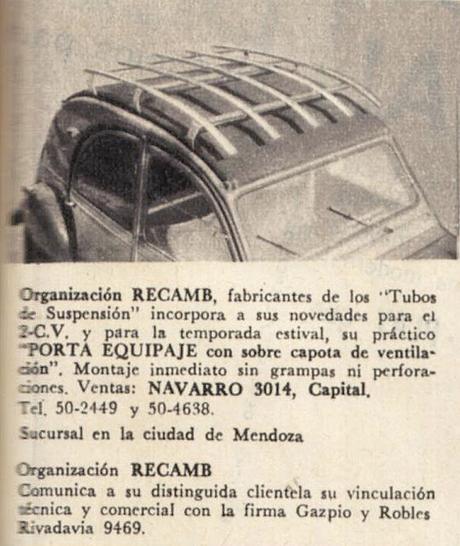 Portaequipajes para 2 CV