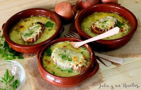 RECETA - Sopa de cebolla francesa