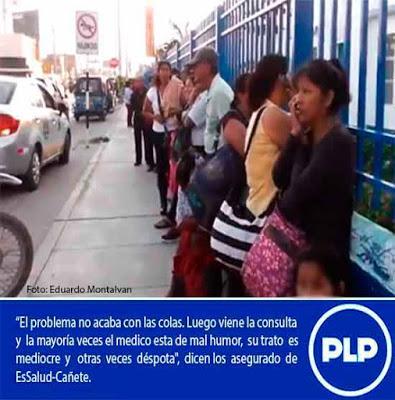 En Cañete: ESSALUD SINÓNIMO DE MEDIOCRIDAD…