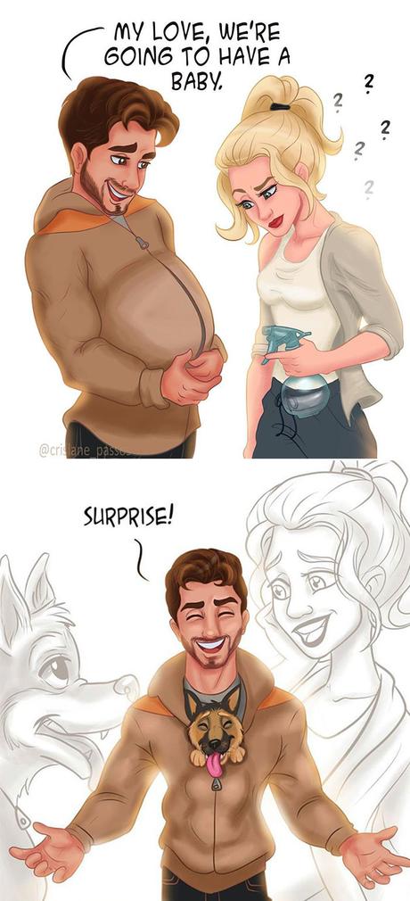 36 Comic sobre la vida en pareja y las situaciones de cotidiana de Max y Julia