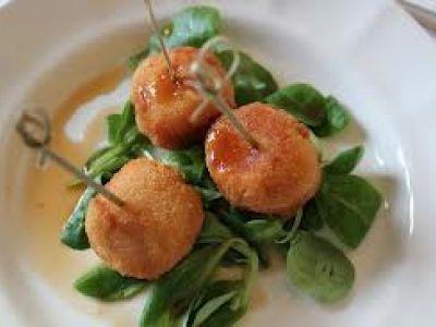 Bolas de arroz crujientes