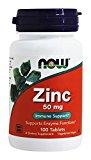 NOW Foods -De zinc 50 mg. - 100 tabletas
