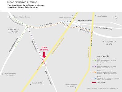 LLAMA JUNTA DE CAMINOS A TOMAR PRECAUCIONES ANTE CIERRE DE PUENTE SANTA MÓNICA