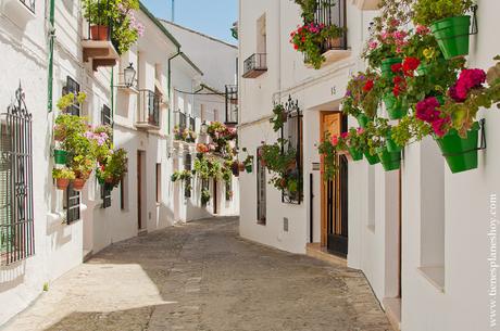 Priego de Córdoba pueblo encanto andalucia flores blanco 