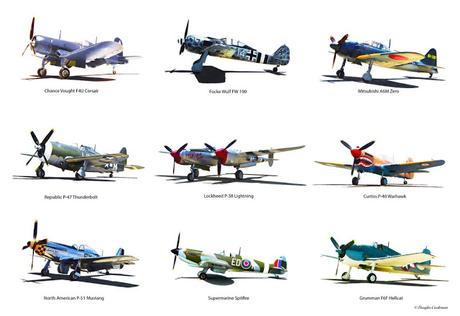 Top 10 dibujos a lápiz y pinturas al oleo de aviones de DouglasCastleman