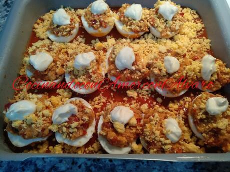 Huevos rellenos de atún Huevos rellenos de atún