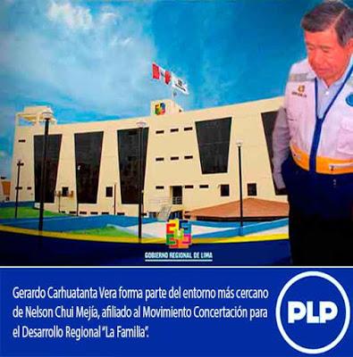 HUAICO DE DESCOMPOSICIÓN MORAL EN EL GORE LIMA… ?