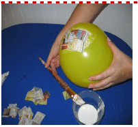 hacer piñatas con globos