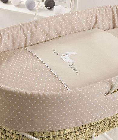 Vestiduras para moises, seron o capazo de mimbre del bebe dibujo vestidura moises bebe