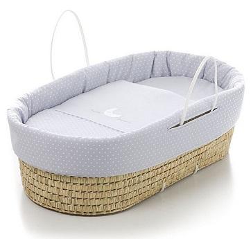 Vestiduras para moises, seron o capazo de mimbre del bebe vestidura capazo mimbre bebe color gris