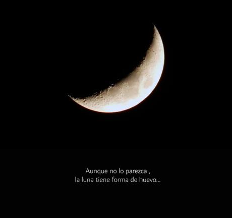 La luna huevo.