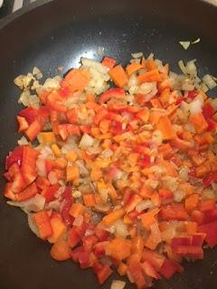 QUINOA CON VERDURITAS Y GARBANZOS AL ALIÑO DE COMINO Y LIMÓN