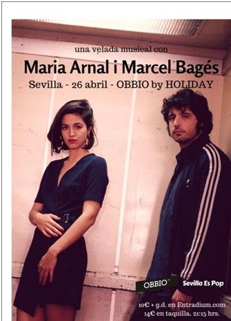 Velada musical en la Holiday con la revelación:  María Arnal i Marcel Bagés