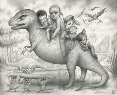 Dinosaurios y surrealismo pop con Mab Graves