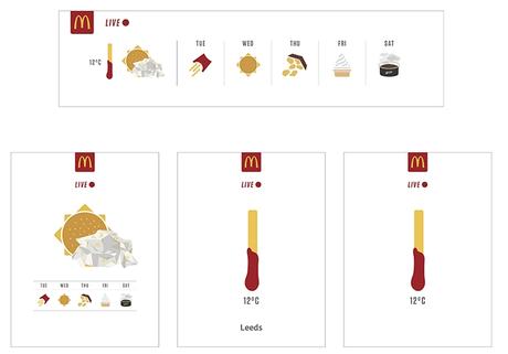 McDonald’s crea una valla digital que reacciona a las condiciones climatológicas McDonald’s crea una valla digital que reacciona a las condiciones climatológicas