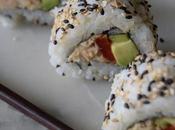 Vinci Rolls. Uramakis atún, pimiento aguacate.