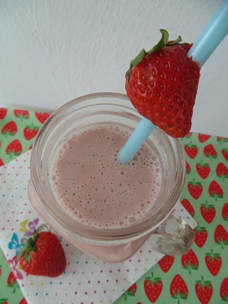 Batido de fresas y avena
