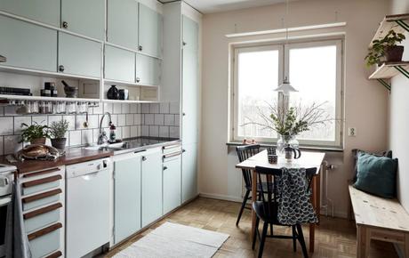 10 Cocinas con unos Armarios Pintados que Todas Querríamos - Paperblog