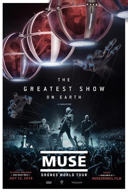La película de la última gira de Muse, 'Drones World Tour Film', en cines de todo el mundo el 12 de julio