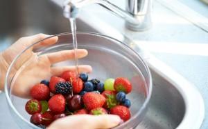 Como lavar frutas y  verduras