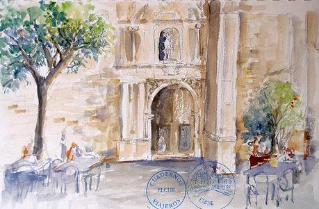 Dibujando entre Palmeras. Elche.