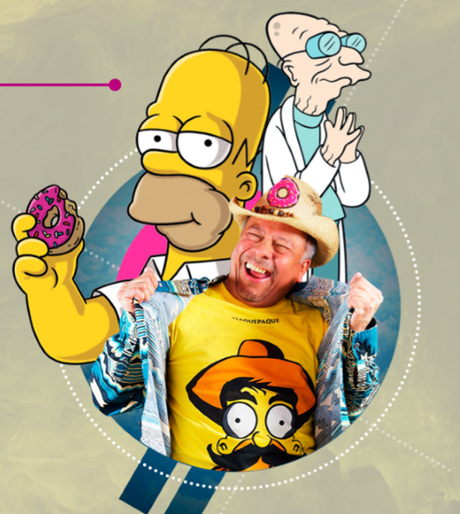 Humberto Vélez la voz que le dio vida a Homero Simpson llega a Colombia.
