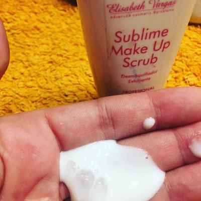 Elisabeth Vargas, sublime make up scrub, tratamiento regenerador, limpiador, exfoliante, 