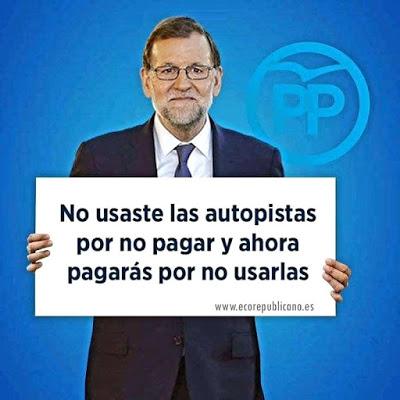 El Gobierno del PP rescata autopistas y se olvida de los pensionistas.