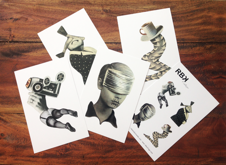 El placer de mandar postales impresas de autor Collage de Rebeka Elizegui