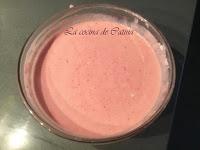 Crema de fresas y caramelo Crema de fresas y caramelo