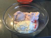 Crema de fresas y caramelo Crema de fresas y caramelo