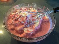 Crema de fresas y caramelo Crema de fresas y caramelo