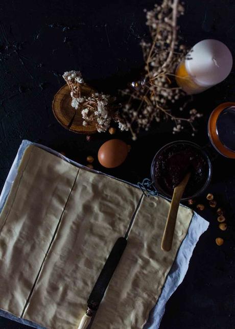 recetas postres fáciles recetas con hojaldre recetas con chocolate Nocilla casera   