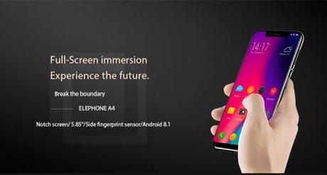 Elephone A4, una pantalla con notch por menos de 100 euros