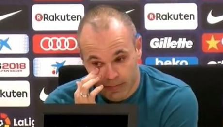 Andrés Iniesta se despidió del Barcelona en una emotiva conferencia de prensa