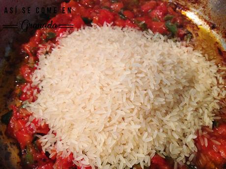 Arroz meloso con verduras Arroz meloso con verduras