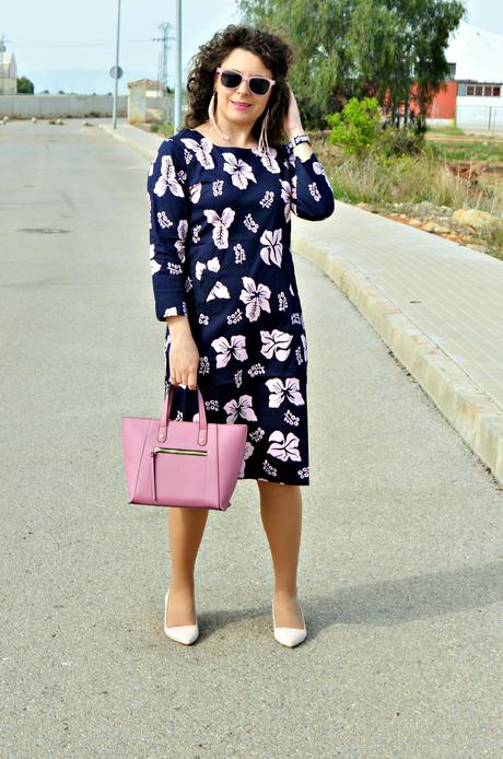 Vestido midi estampado de flores Vestido midi estampado de flores