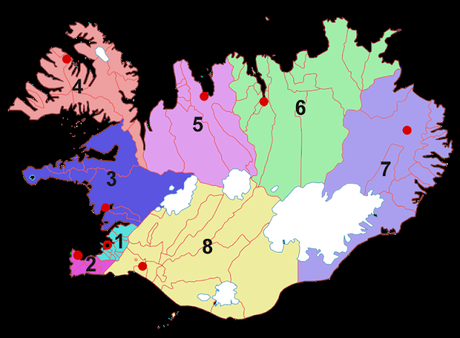Sobre Islandia y su divisiones territoriales (Política y turística)
