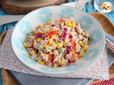 Ensalada de arroz (fácil y rápida)