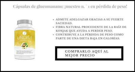 Glucomanano LINEAVI • 3000 mg de glucomanano • fibra natural procedente de la raíz de konjak Pierde peso con la Luna