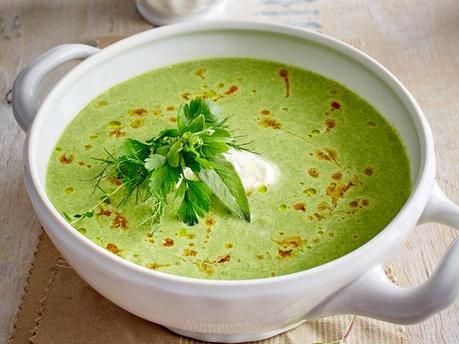 Pierde peso con la Luna sopa de espinacas