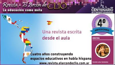 Revista Educativa El Arcón de Clio cumple cuatro años