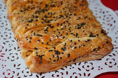 Trenza de pollo con verduras Trenza de pollo con verduras