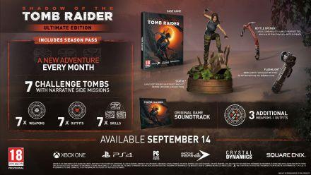 Ediciones y pase de temporada de Shadow of the Tomb Raider