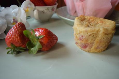 Muffins de Fresa y Almendra