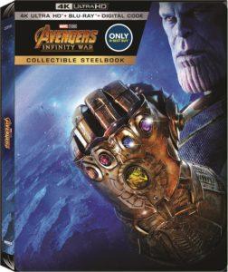 Brutal caja exclusiva de Best Buy para el Blu-ray de Vengadores: Infinity War Blu-ray de Vengadores: Infinity War para Best Buy