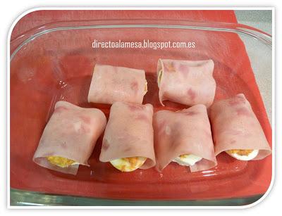 Huevos gratinados