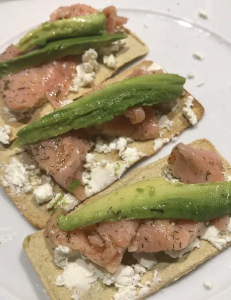 Tostadas con salmón