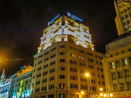 Los tejados de Madrid a vista de Zoom. Calle Alcalá (2), de calle Sevilla a Plaza de Cibeles