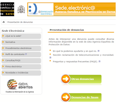 Sede Electrónica AEPD